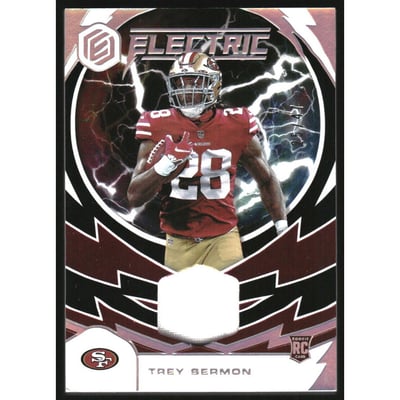 2021 Panini Elements Electric Jerseys Silver #26 Trey Sermon