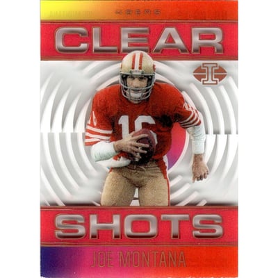 2021 Panini Illusions Clear Shots Pink #12 Joe Montana