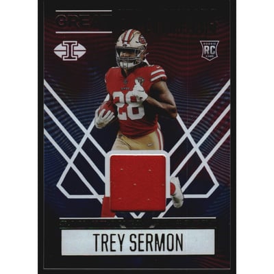 2021 Panini Illusions Great Expectations Materials #24 Trey Sermon