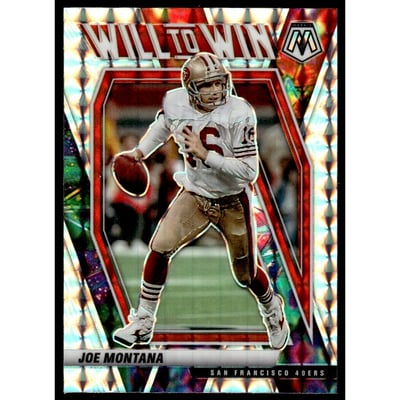 2021 Panini Mosaic Will to Win Mosaic #16 Joe Montana