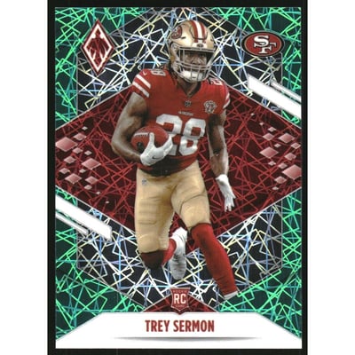 2021 Panini Phoenix Green Lazer #126 Trey Sermon