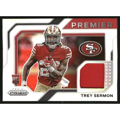 2021 Panini Prizm Premier Jerseys #30 Trey Sermon
