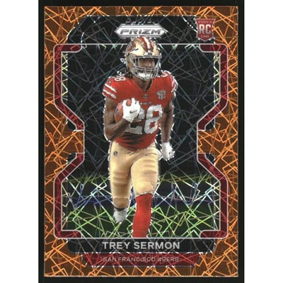 2021 Panini Prizm Prizms Lazer #354 Trey Sermon