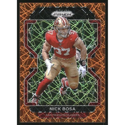 2021 Panini Prizm Prizms Lazer #58 Nick Bosa