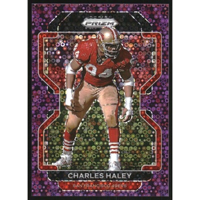 2021 Panini Prizm Prizms No Huddle Purple #62 Charles Haley