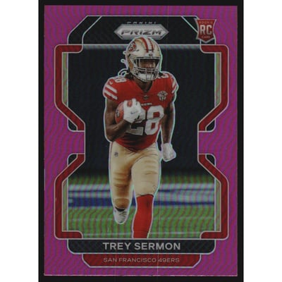 2021 Panini Prizm Prizms Pink #354 Trey Sermon