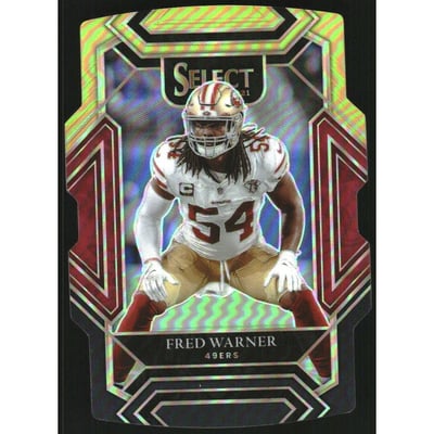 2021 Select Prizm Black and Gold Die Cut #231 Fred Warner