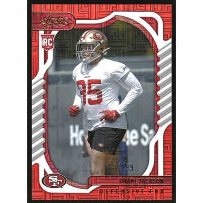 2022 Absolute Red Squares #161 Drake Jackson
