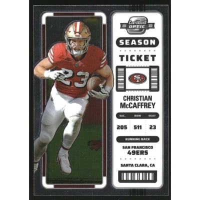 2022 Panini Contenders Optic #8 Christian McCaffrey