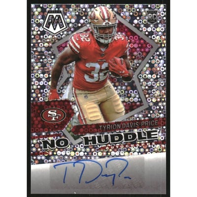2022 Panini Mosaic Autographs No Huddle #97 Tyrion Davis-Price