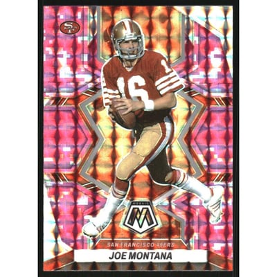 2022 Panini Mosaic Mosaic Camo Pink #248 Joe Montana