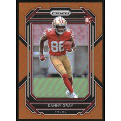 2022 Panini Prizm Prizms Orange #335 Danny Gray