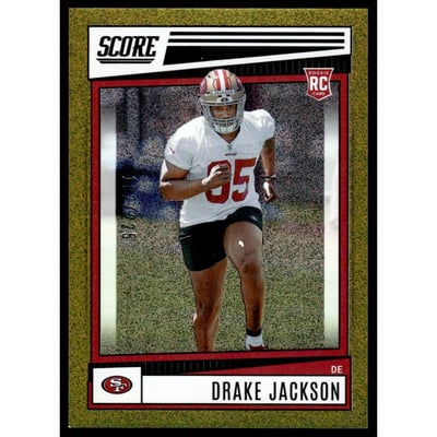 2022 Score Dots Gold #316 Drake Jackson