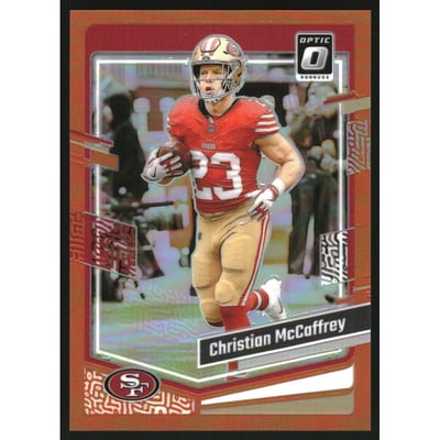 2023 Donruss Optic Orange #169 Christian McCaffrey