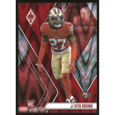 2023 Panini Phoenix Red Seismic #185 Ji'Ayir Brown