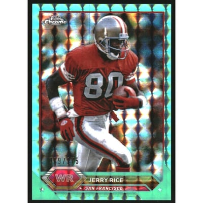 2023 Topps Composite Chrome Aqua Geometric Refractors #17 Jerry Rice