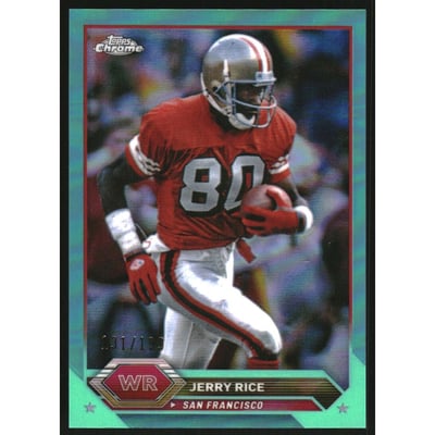 2023 Topps Composite Chrome Aqua Refractors #17 Jerry Rice