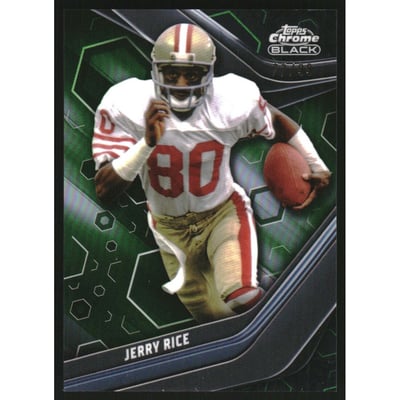 2023 Topps Composite Chrome Black Green Refractors #146 Jerry Rice