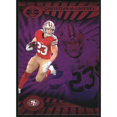 2024 Panini Illusions Trophy Collection Purple #77 Christian McCaffrey
