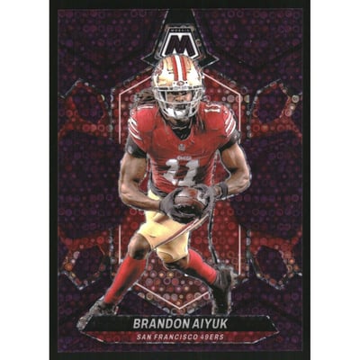 2024 Panini Mosaic Mosaic No Huddle Purple #193 Brandon Aiyuk