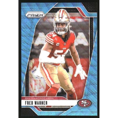 2024 Panini Prizm Prizms Blue Wave #255 Fred Warner