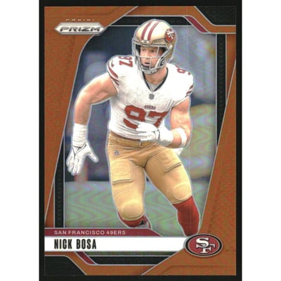2024 Panini Prizm Prizms Orange #254 Nick Bosa
