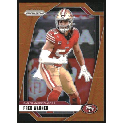 2024 Panini Prizm Prizms Orange #255 Fred Warner