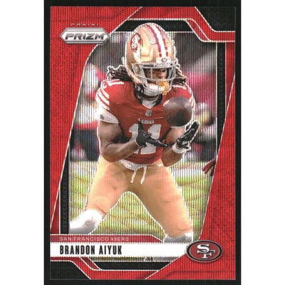 2024 Panini Prizm Prizms Red Wave #251 Brandon Aiyuk