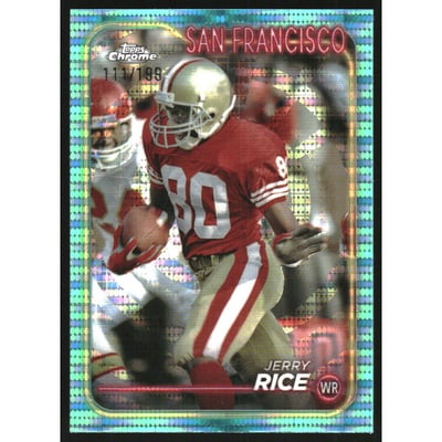 2024 Topps Chrome Aqua Sonar Refractors #176 Jerry Rice