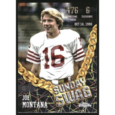 2024 Topps Chrome Sunday Swag Lazer Refractors #SS5 Joe Montana