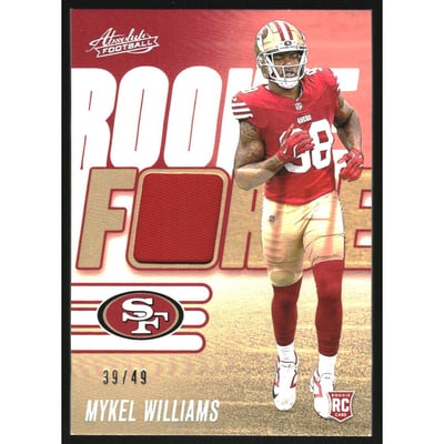 2025 Absolute Rookie Force Jerseys Holo Silver #16 Mykel Williams