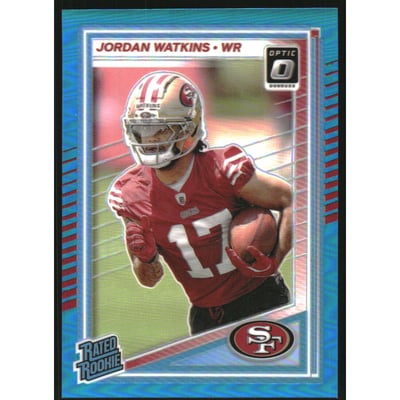2025 Donruss Optic Aqua #289 Jordan Watkins RR