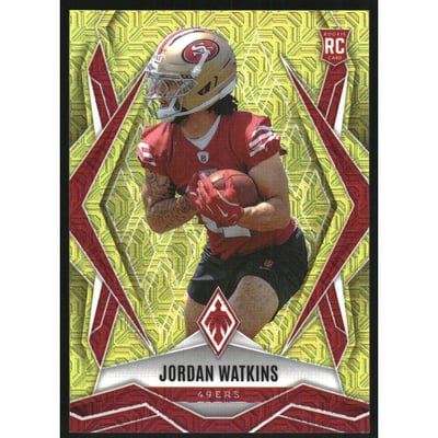 2025 Panini Phoenix Yellow Mojo #206 Jordan Watkins