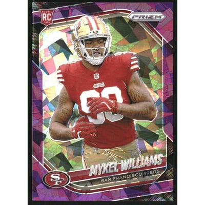 2025 Panini Prizm Prizms Purple Ice #304 Mykel Williams