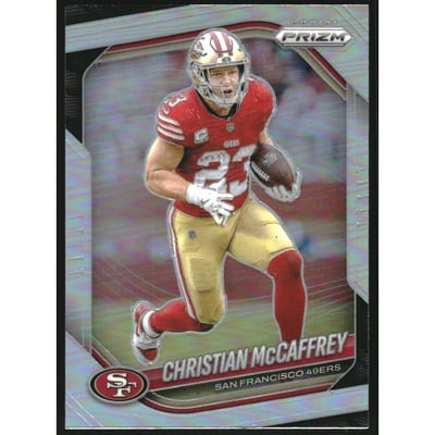 2025 Panini Prizm Prizms Silver #156 Christian McCaffrey