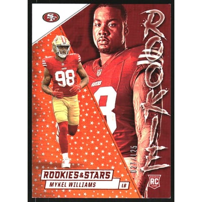 2025 Rookies and Stars Rookie Exclusive Orange #16 Mykel Williams