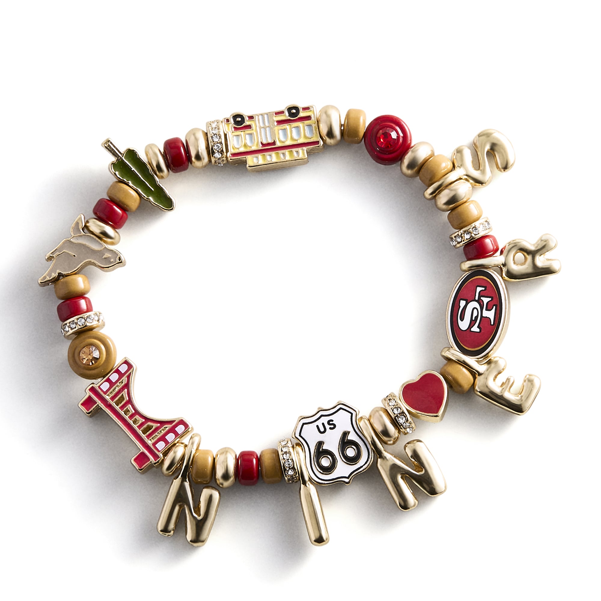 BaubleBar San Francisco 49ers Motif Beaded Bracelet