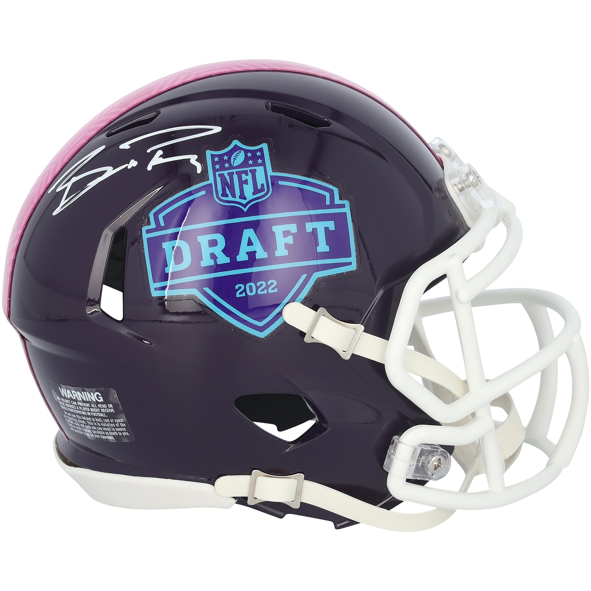 Brock Purdy San Francisco 49ers Autographed Riddell 2022 Draft Logo Speed Mini Helmet