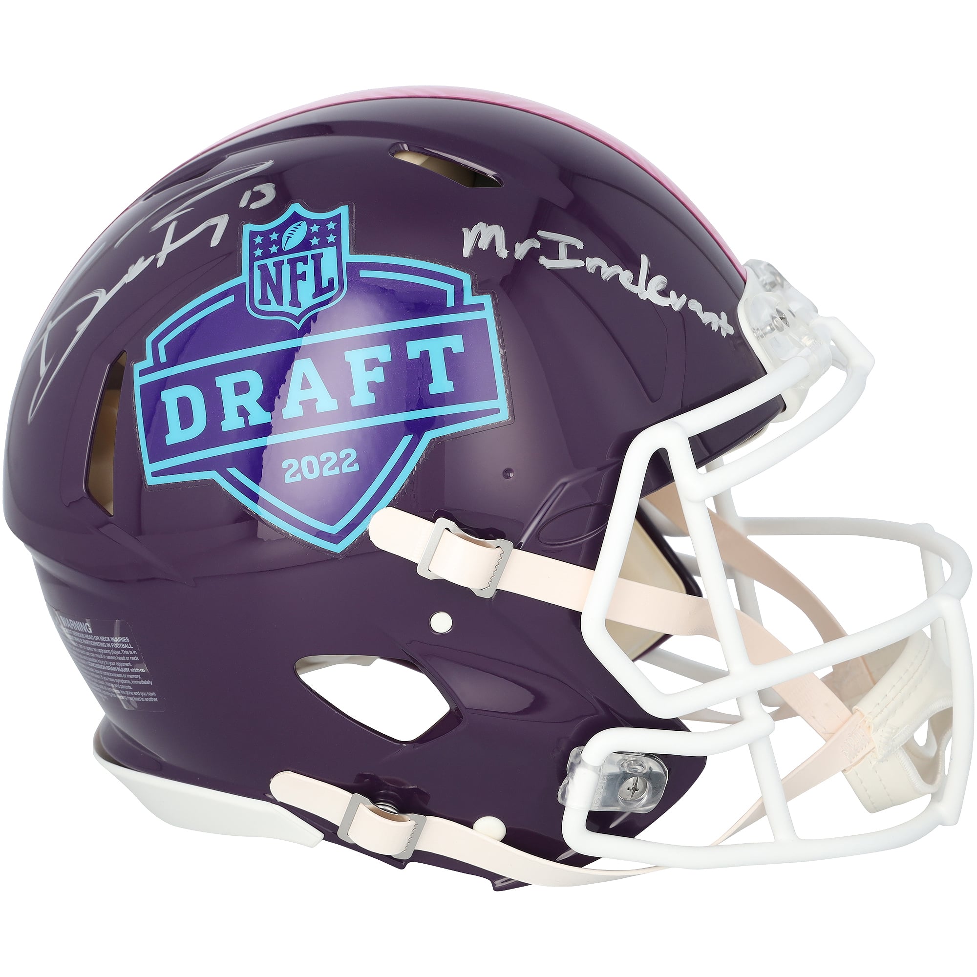 Brock Purdy San Francisco 49ers Autographed Riddell 2022 NFL Draft Speed Authentic Helmet with "Mr. Irrelevant" Inscription
