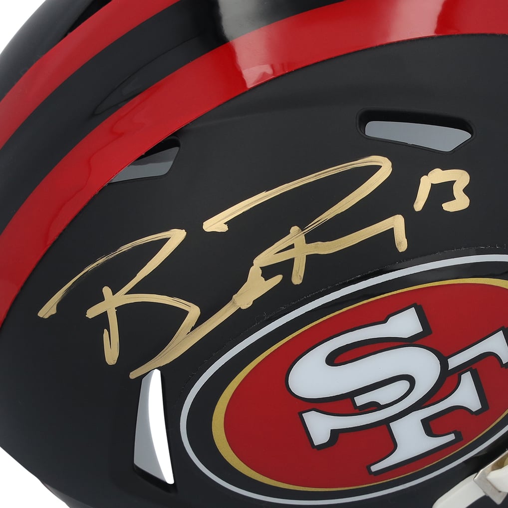 Brock Purdy San Francisco 49ers Autographed Riddell Rivalry Speed Mini ...