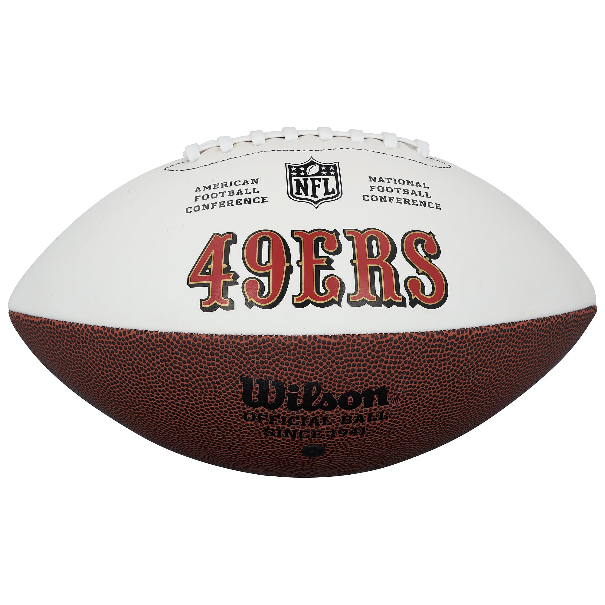 Brock Purdy San Francisco 49ers Autographed Wilson White Panel Football