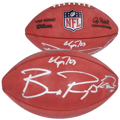 Christian McCaffrey, Brock Purdy & George Kittle San Francisco 49ers Autographed Fanatics Authentic Wilson Duke Full Color Football