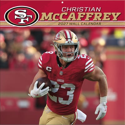 Christian McCaffrey San Francisco 49ers 12" x 12" 2027 Player Wall Calendar