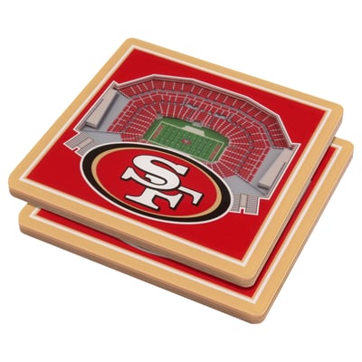 San Francisco 49ers Fanpoint 3D StadiumView Coasters