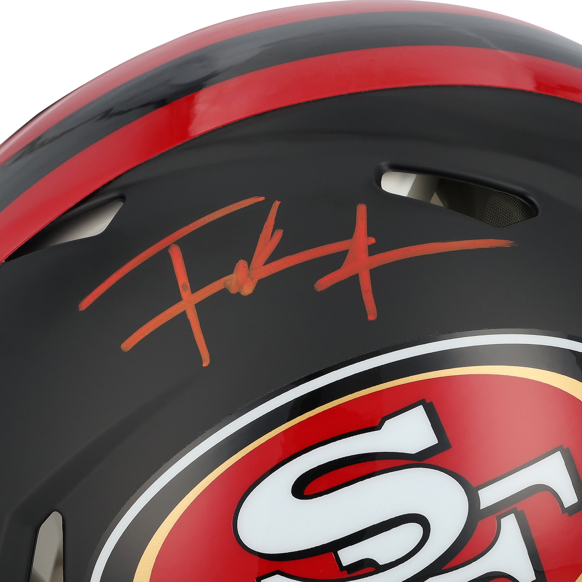 Casque Riddell Rivalry Speed ​​Authentic autographié par Frank Gore des 49ers de San Francisco