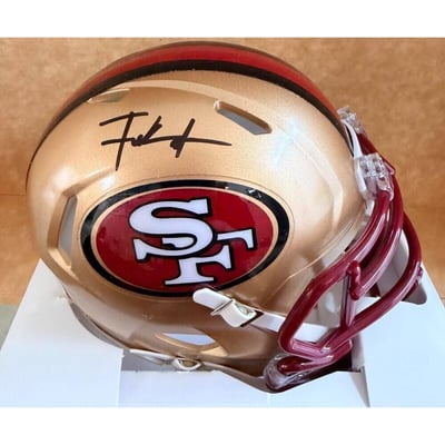 Mini Casque Ardoise Signé Frank Gore - San Francisco 49ers NFL - Certificat D'authenticité Beckett (BAS)