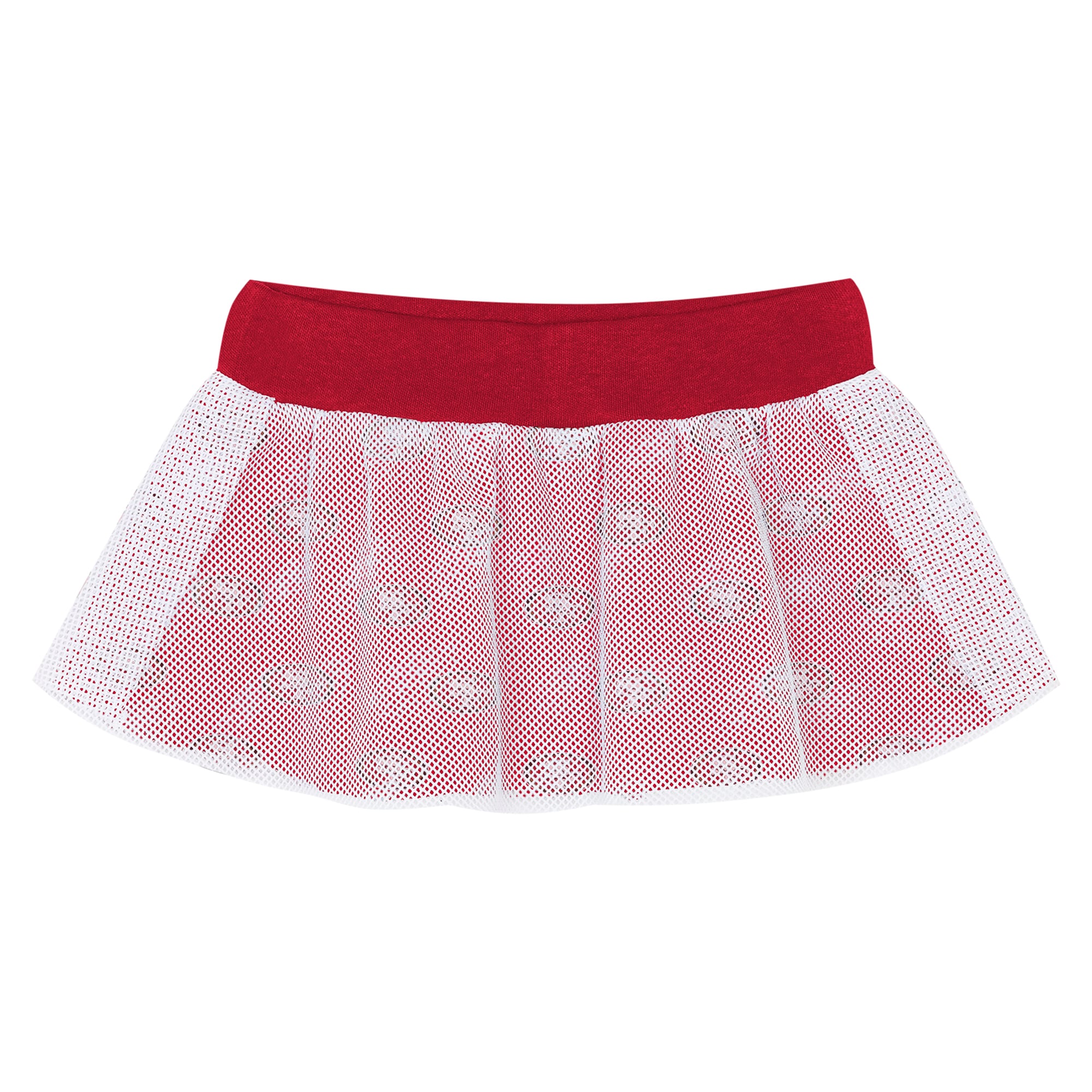 Ensemble body et jupe imprimé cœurs fondus écarlates Outerstuff pour nouveau-né fille