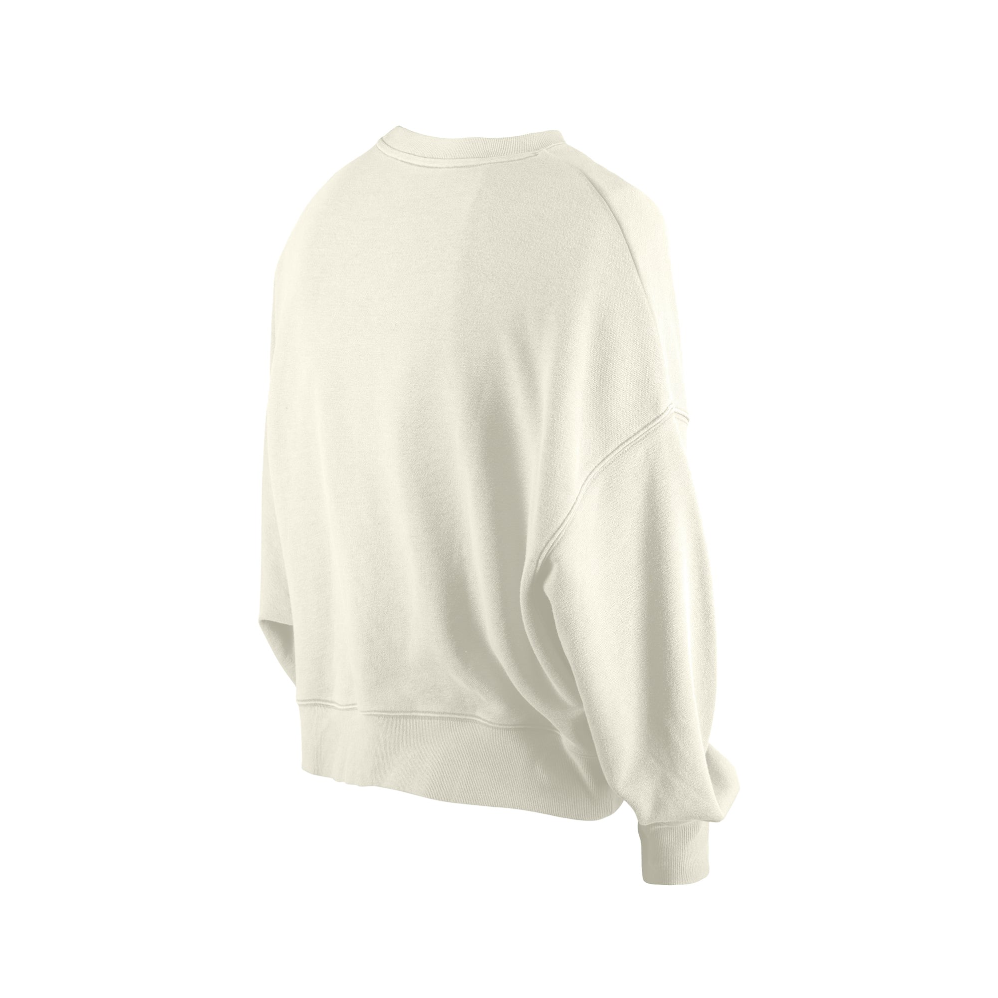 Sweat-shirt à col rond sequins réversibles New Era beige clair pour fille, San Francisco 49ers