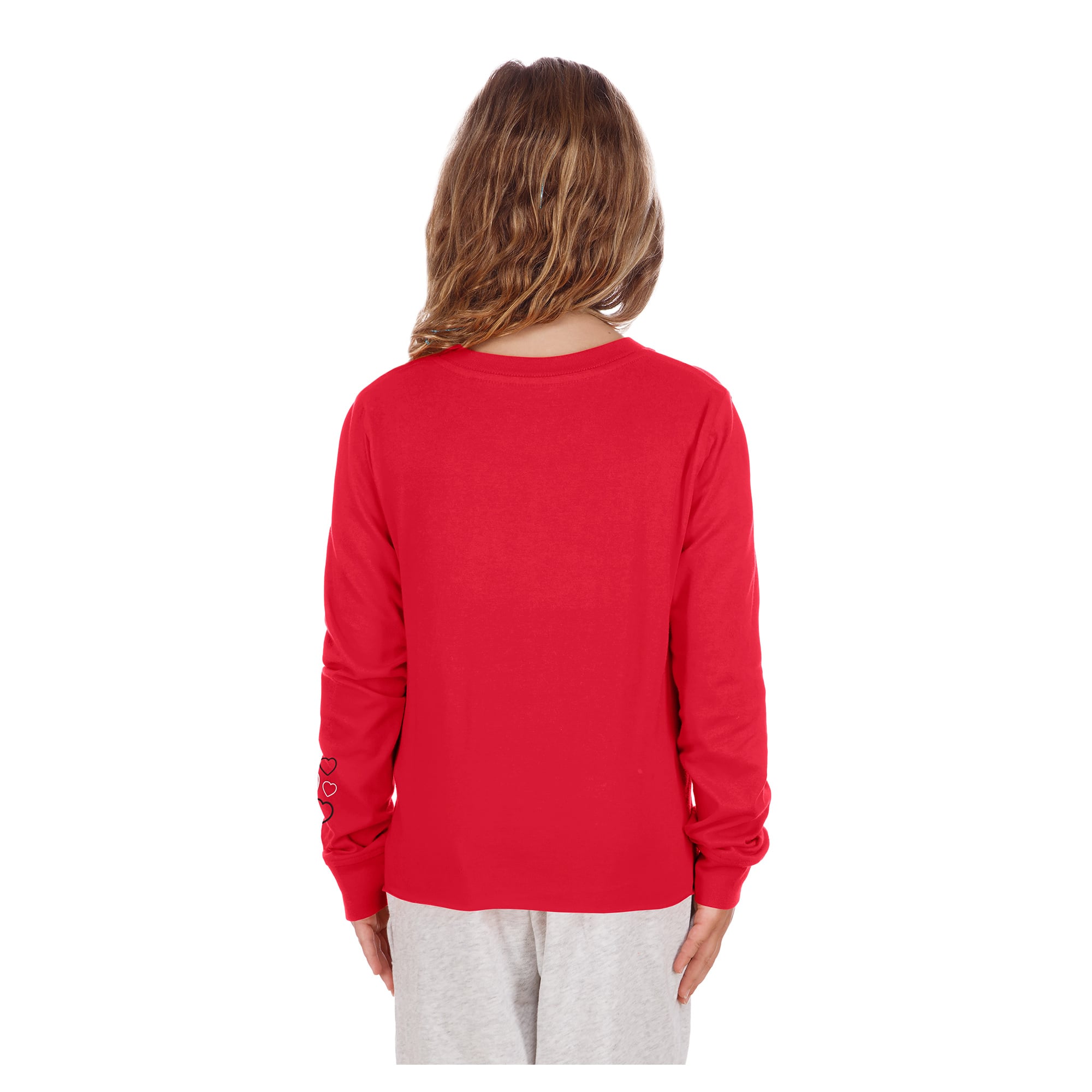 T-shirt à manches longues New Era Scarlet San Francisco 49ers pour filles et jeunes