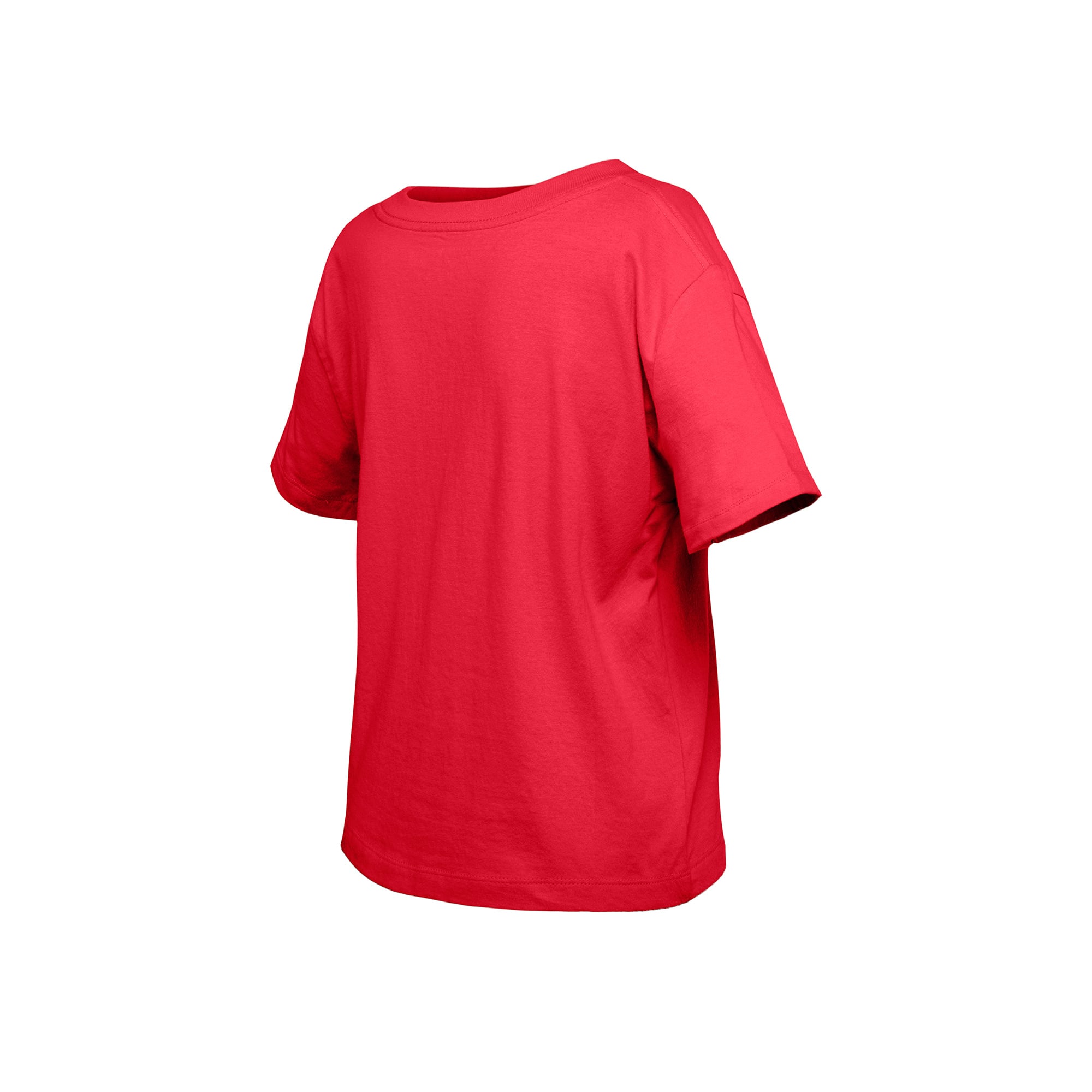 Girls Youth New Era Scarlet San Francisco 49ers Flip Sequin Boxy T-Shirt